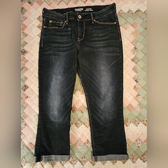 Denizen from Levi's Denim - Levi Denizen Modern Skinny Crop Jeans - Dark Blue